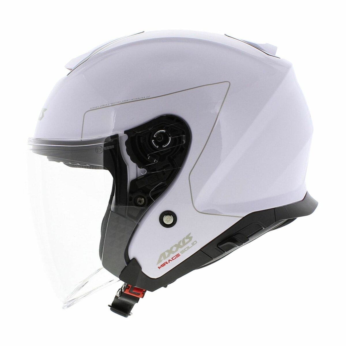 Axxis Mirage SV open face helmet Solid A0 - Gloss Pearl White