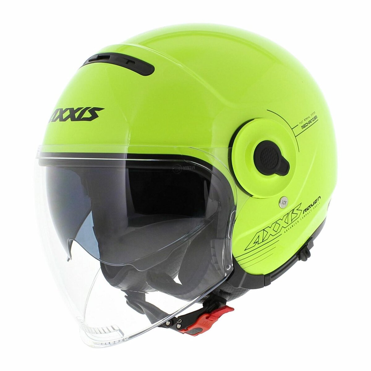 Axxis Raven SV Open face helmet Solid fluo yellow