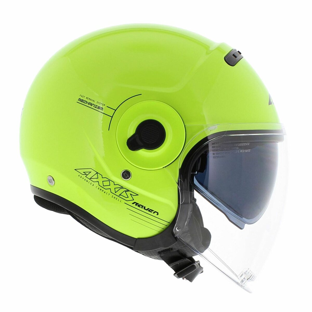 Axxis Raven SV Open face helmet Solid fluo yellow
