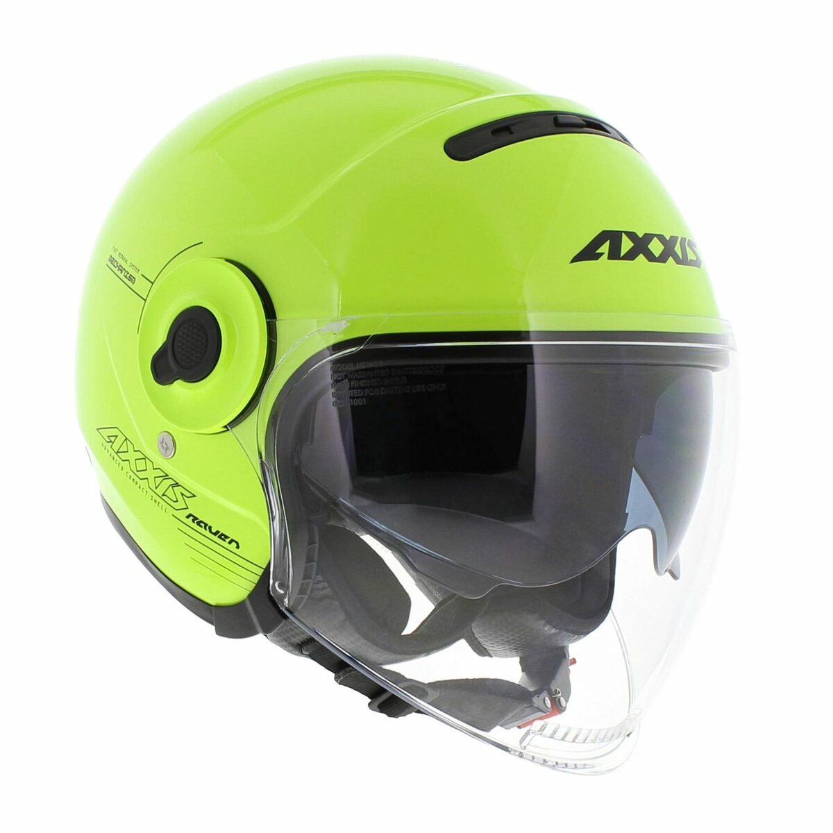 Axxis Raven SV Open face helmet Solid fluo yellow