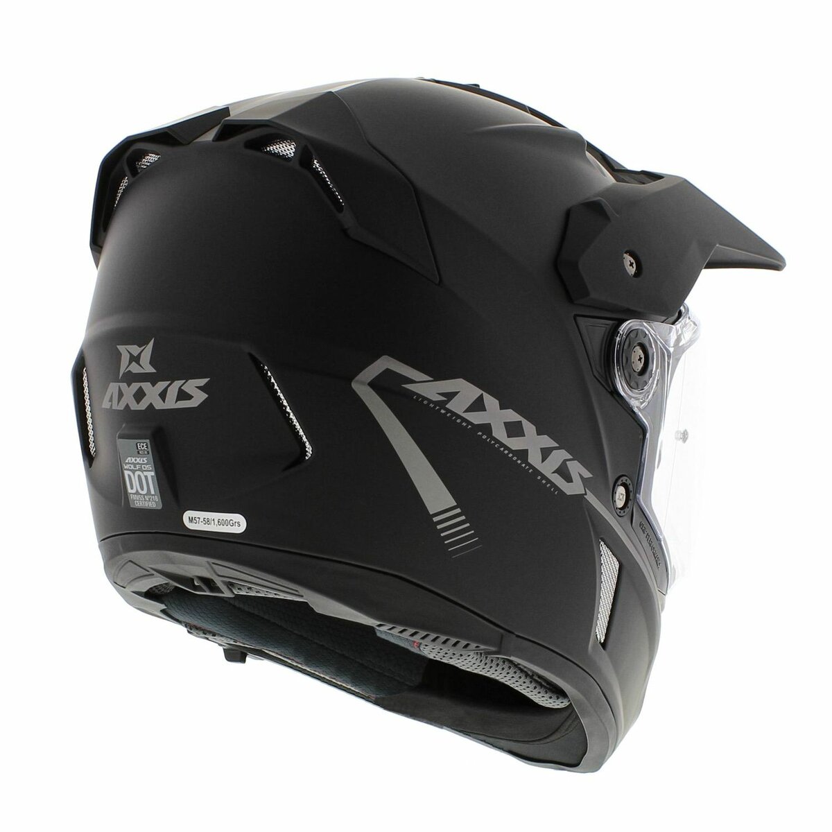 Axxis Wolf DS Adventure helmet Solid A1 matt black