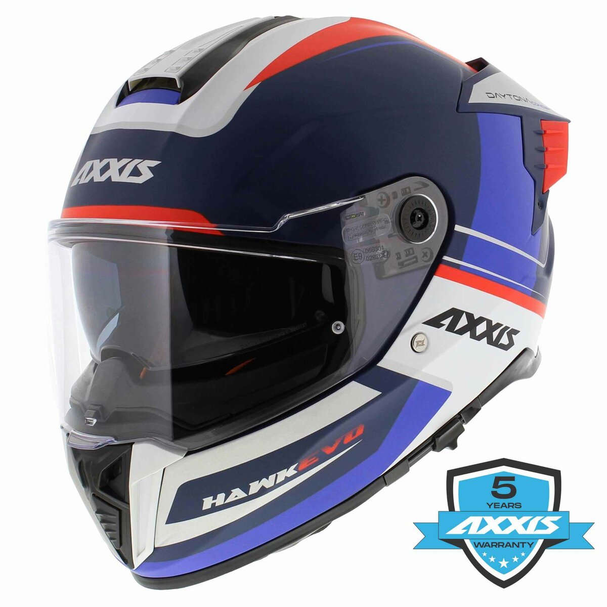 Axxis Hawk SV EVO full face helmet Daytona matt blue