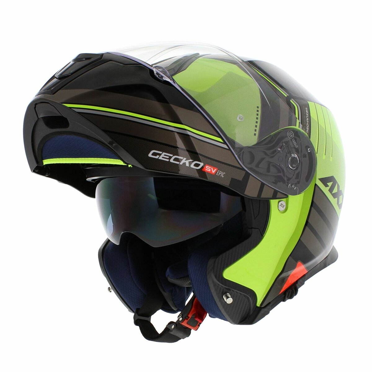 Axxis Gecko SV modular helmet Epic gloss black yellow