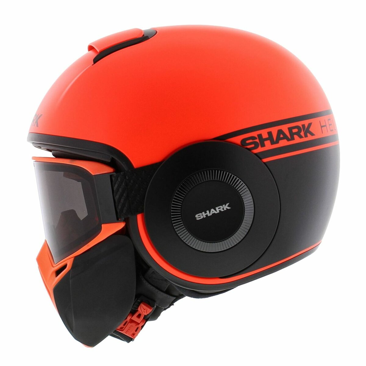 Shark Helmet Street Drak Neon series matt orange black OKK