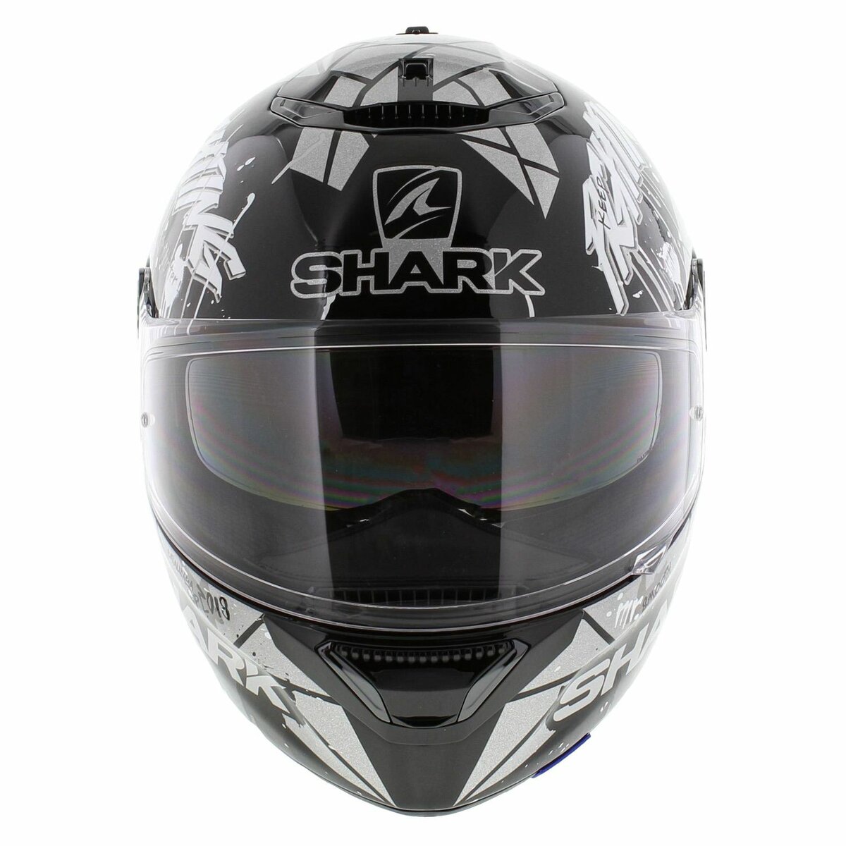 Shark Spartan 1.2 Lorenzo Catalunya GP- Black White Silver