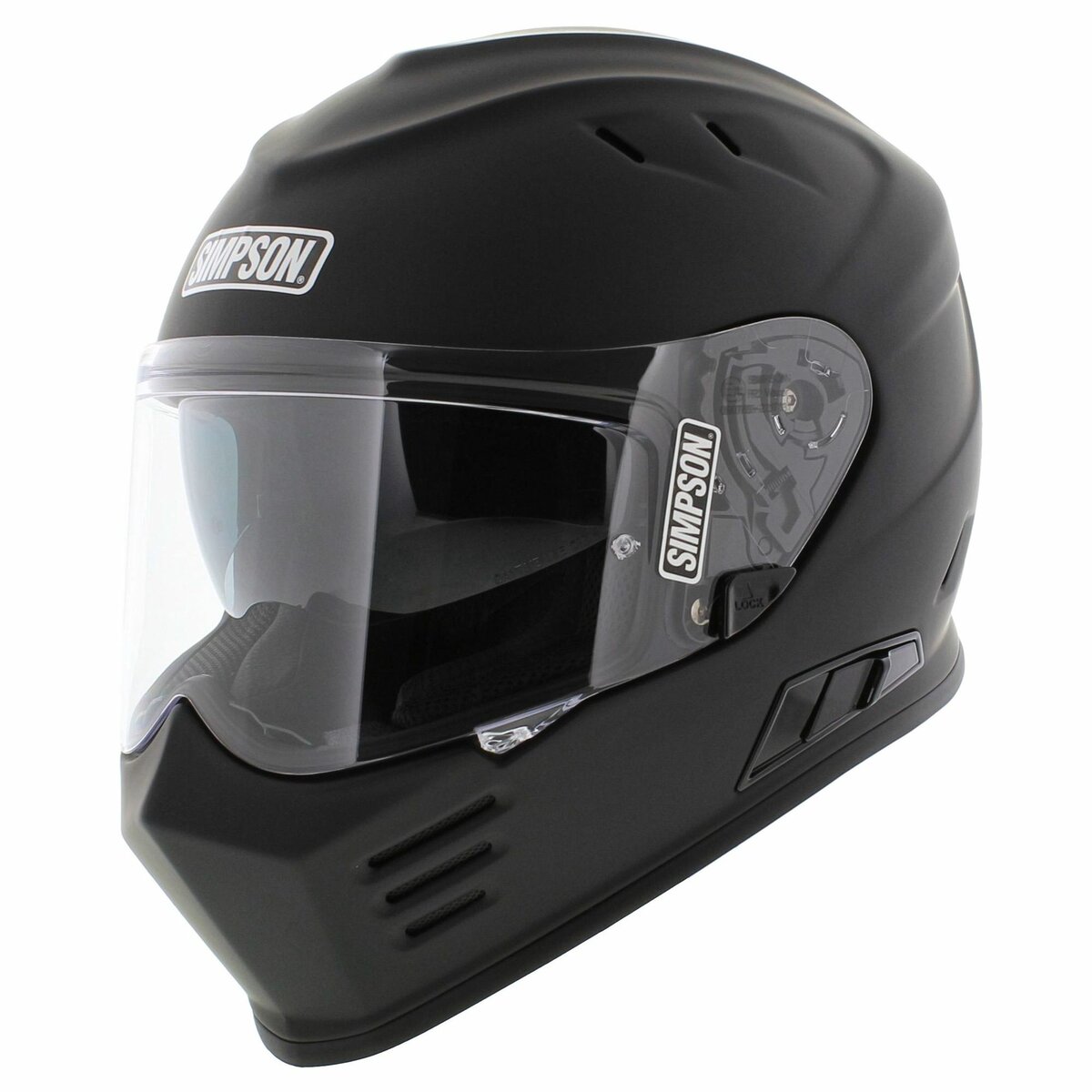 Simpson Venom Motorcycle Helmet matt black (22.06)