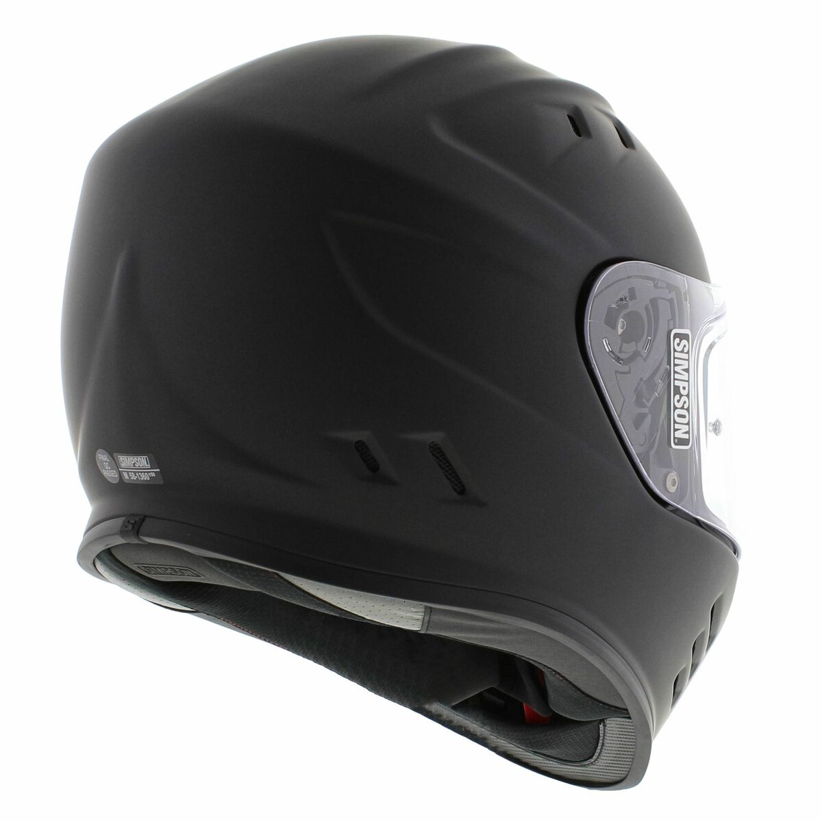 Simpson Venom Motorcycle Helmet matt black (22.06)