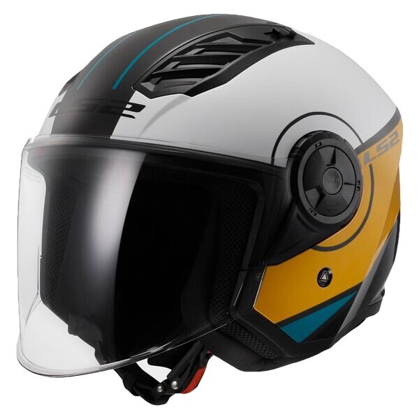 LS2 OF616 Airflow II helmet Cover white brown