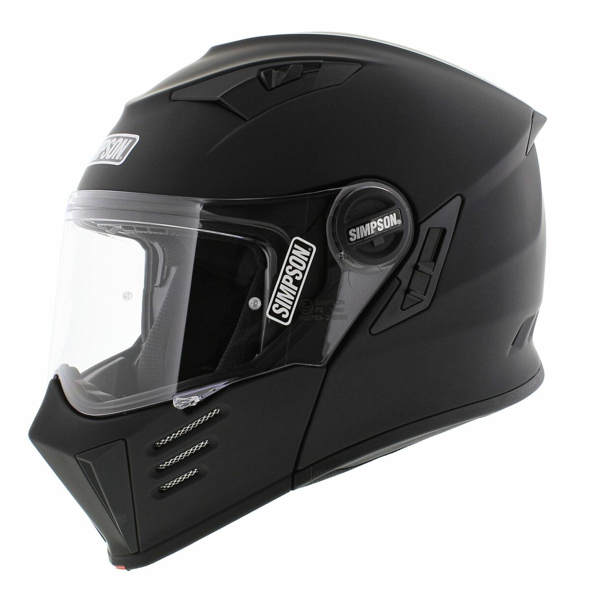 Simpson Darksome Modular Motorcycle Helmet matt black (22.06)