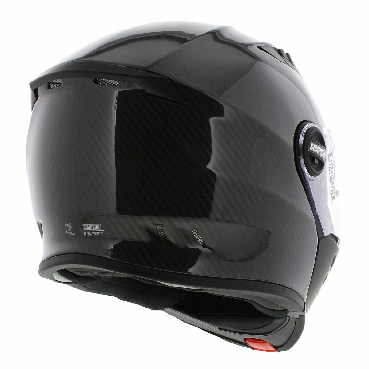Simpson Darksome Modular Motorcycle Helmet Gloss Carbon Black (22.06)