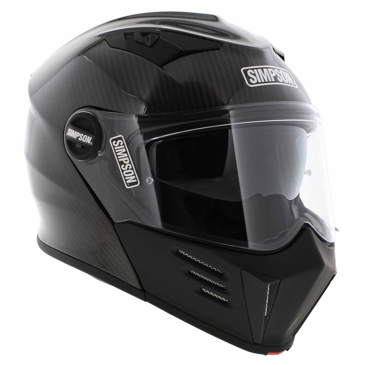 Simpson Darksome Modular Motorcycle Helmet Gloss Carbon Black (22.06)