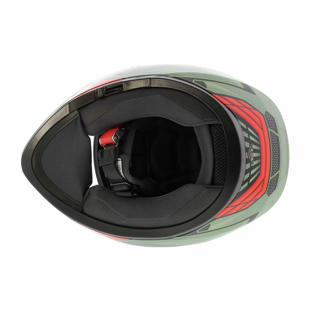 AGV K3 helmet Decept matt black green red