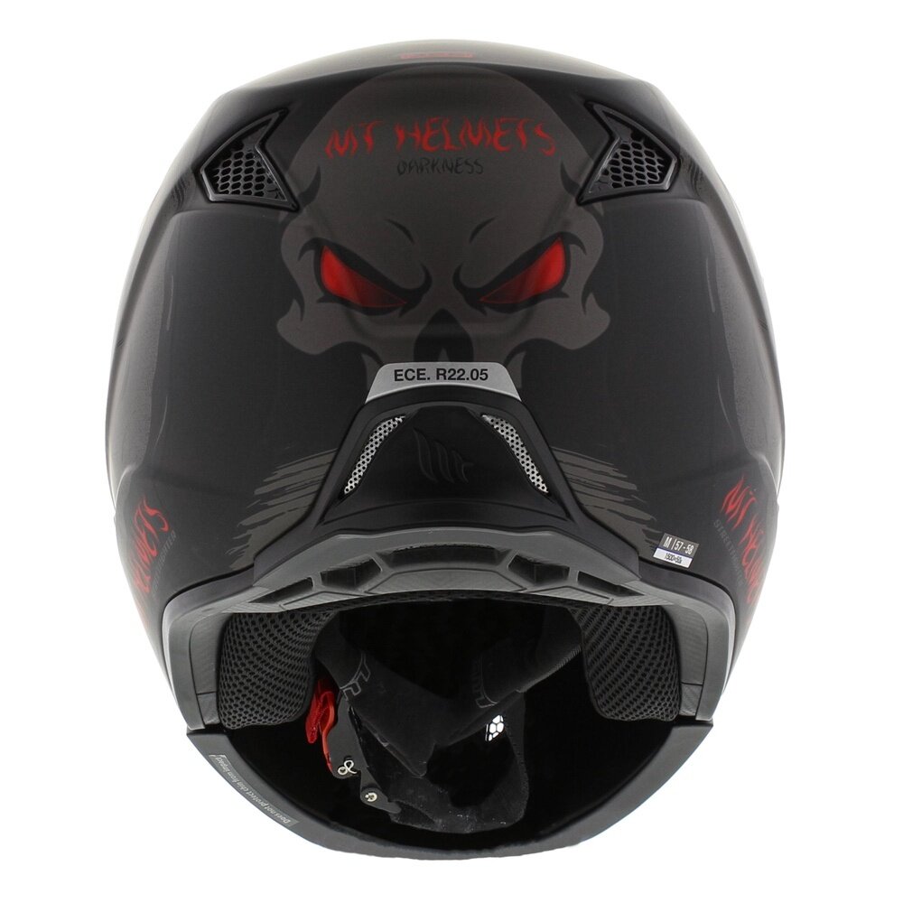 MT Streetfighter SV Darkness helmet matt black grey