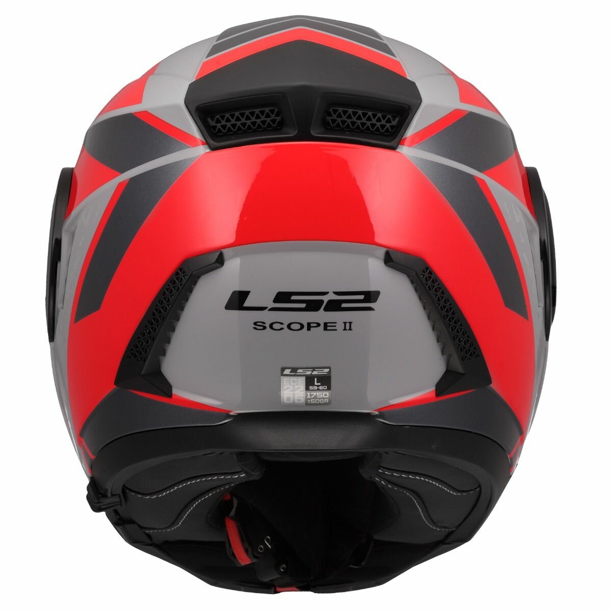 LS2 FF902 Scope II helmet Oxyd grey red