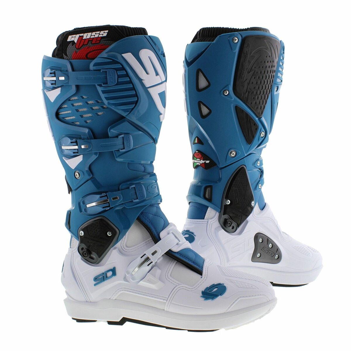 Sidi Crossfire 3 SRS MX Off road Boots Petrol White Blue