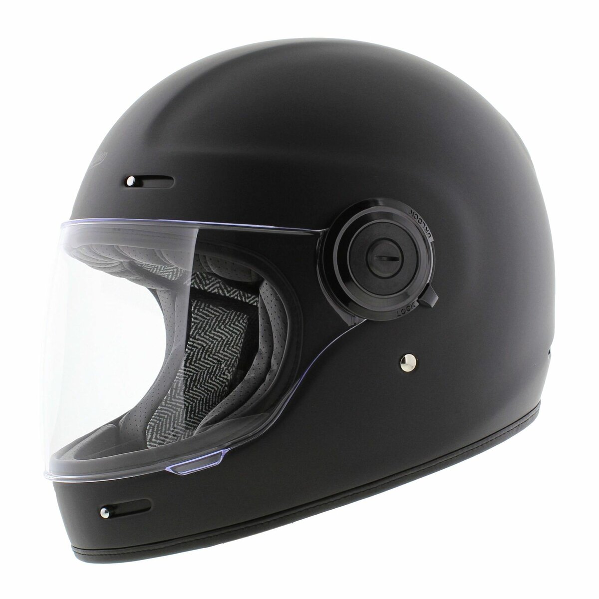 Origine Vega Vintage Full face motorcycle helmet - Distinguished matt black
