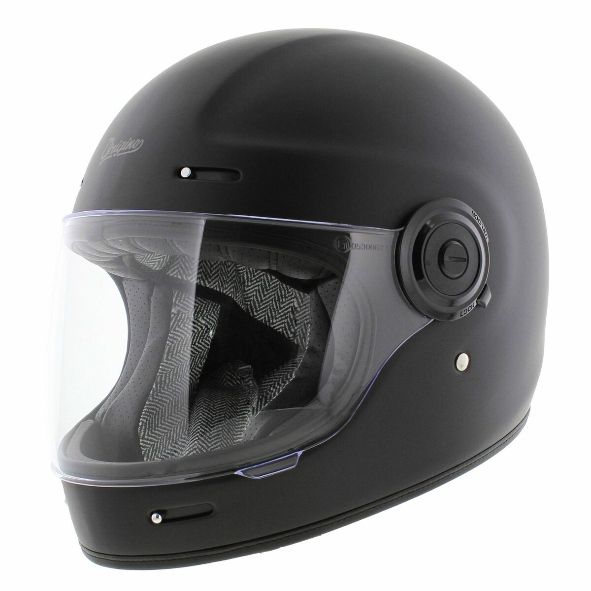 Origine Vega Vintage Full face motorcycle helmet - Distinguished matt black