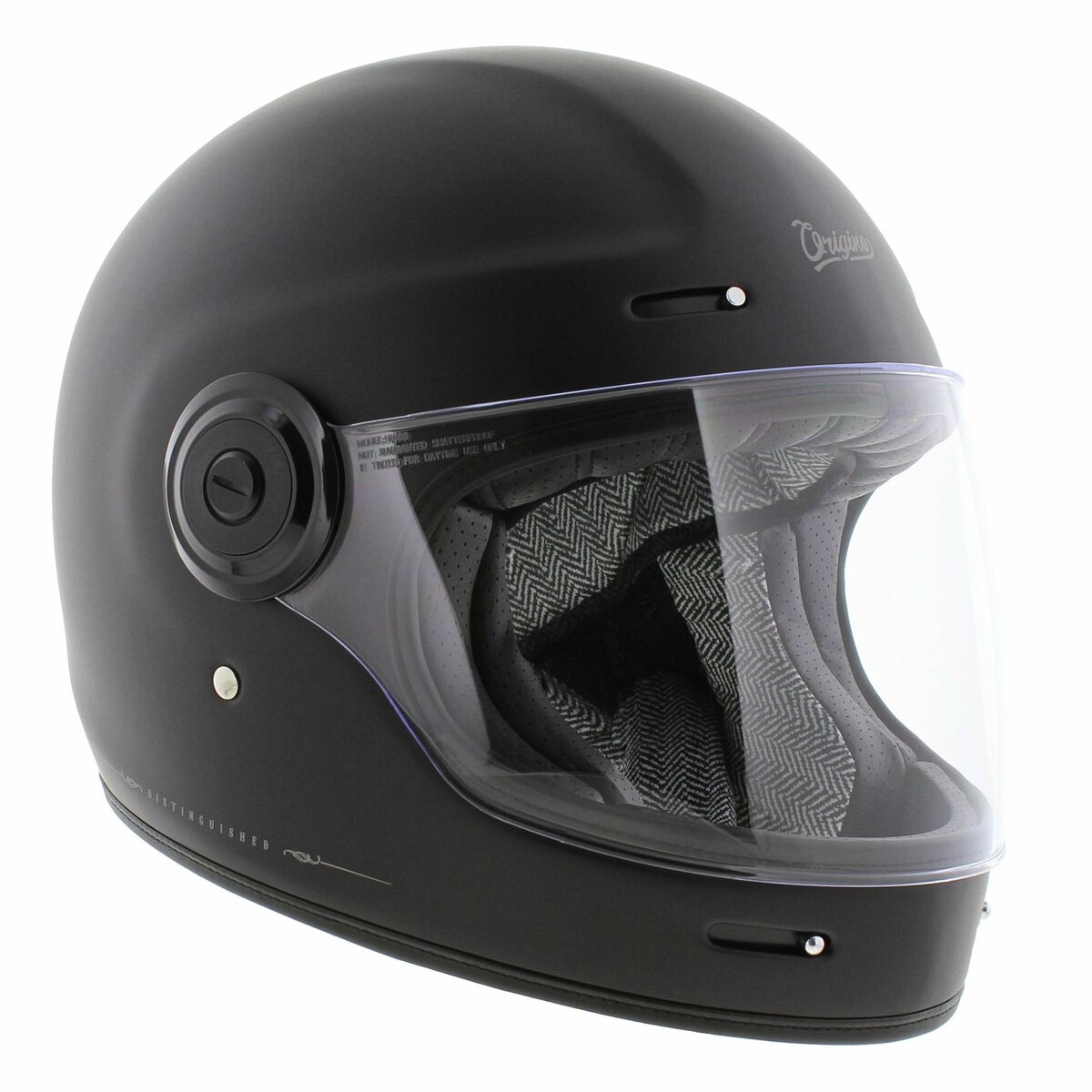 Origine Vega Vintage Full face motorcycle helmet - Distinguished matt black