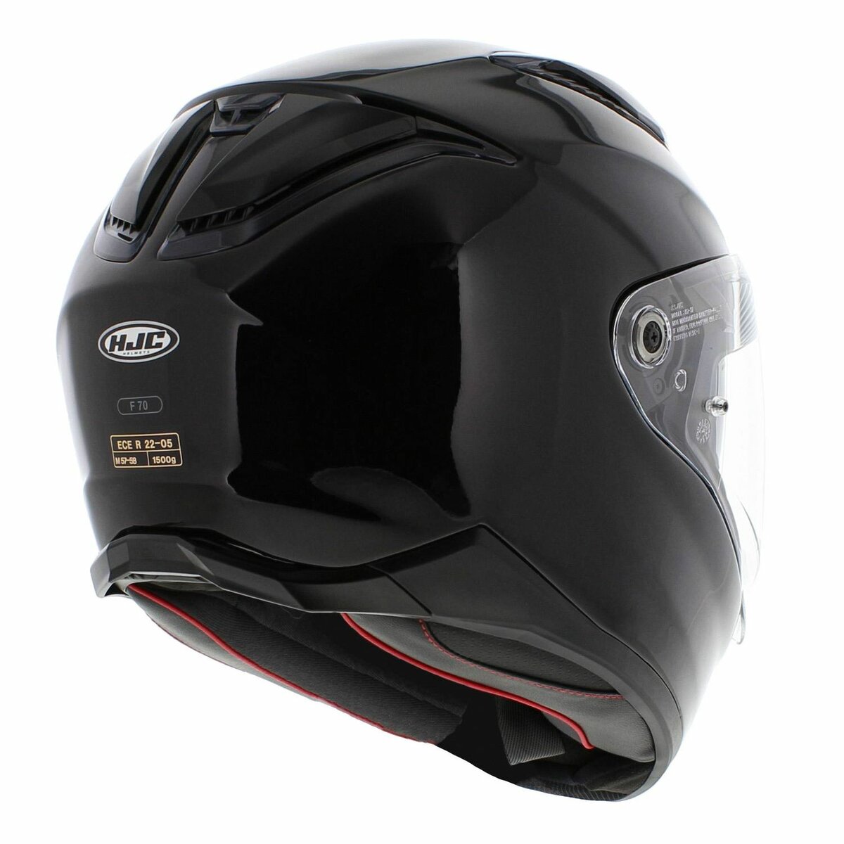 HJC F70 helmet gloss metal black