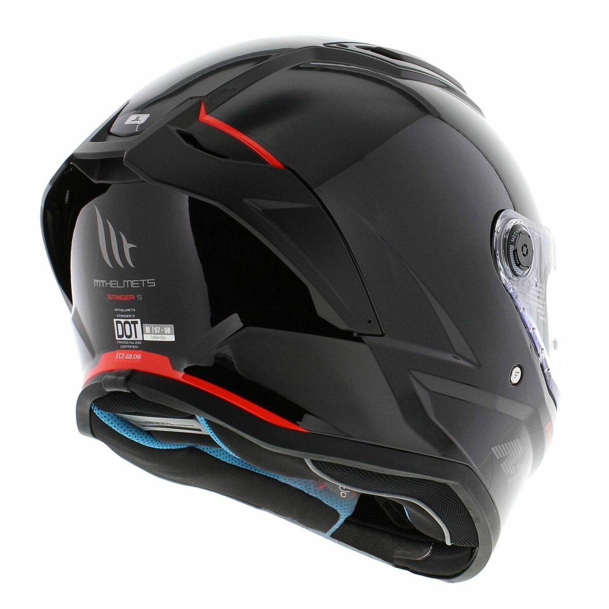 MT Stinger 2 fullface helmet gloss black