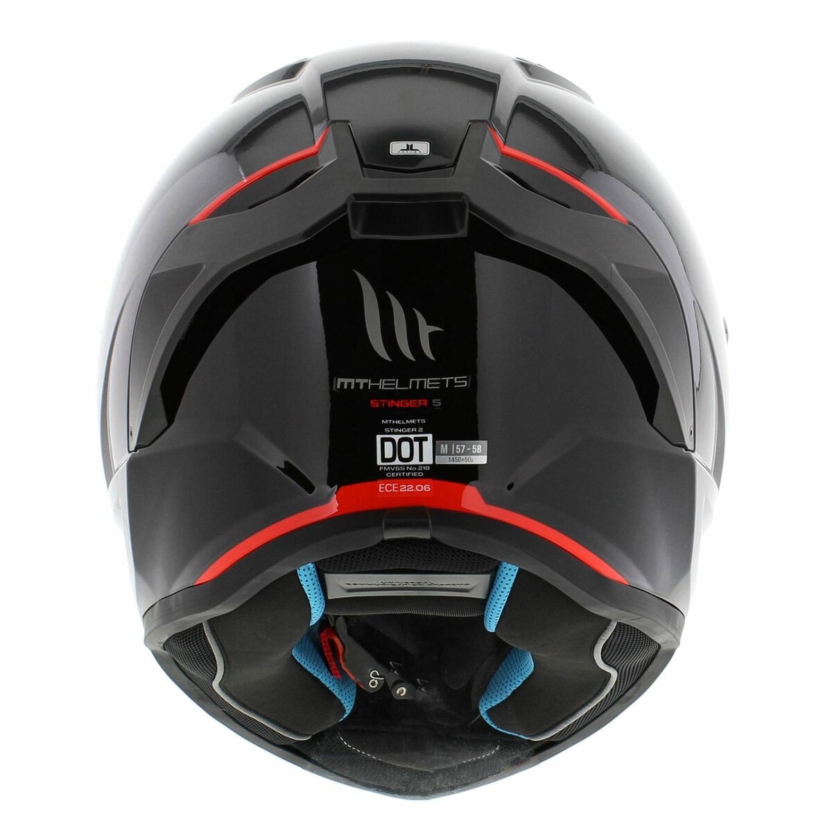 MT Stinger 2 fullface helmet gloss black