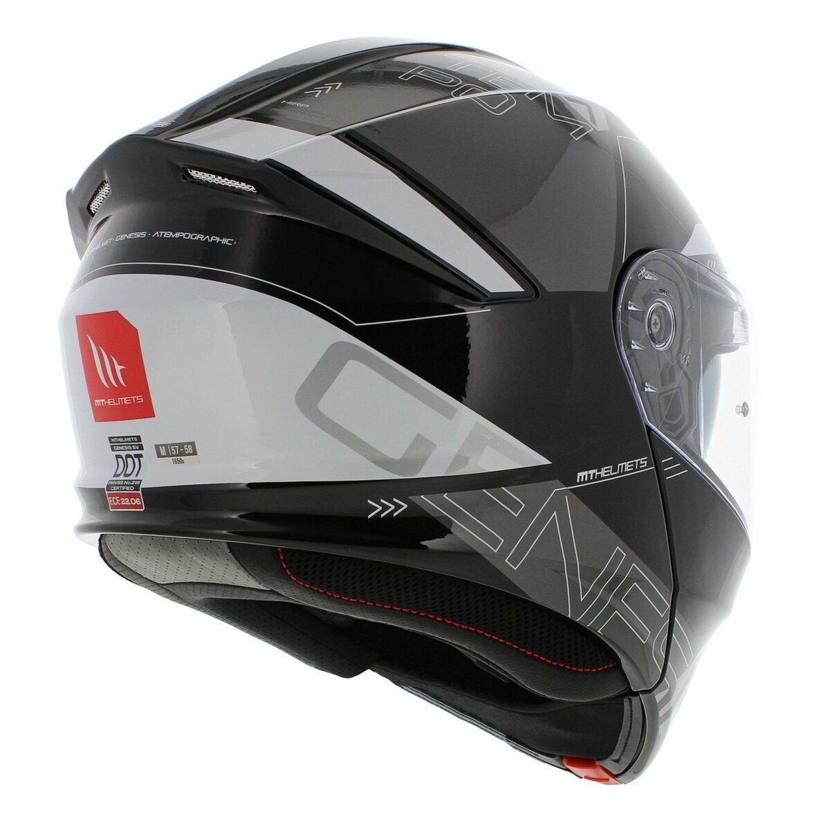 MT Genesis SV helmet Atempo gloss black grey