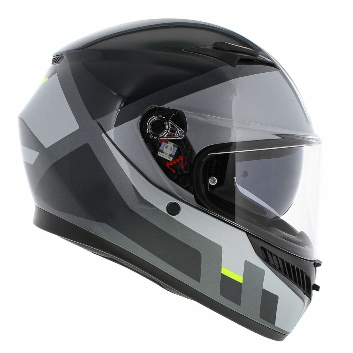 AGV K3 helmet Shade - Gloss Black Grey Fluo Yellow