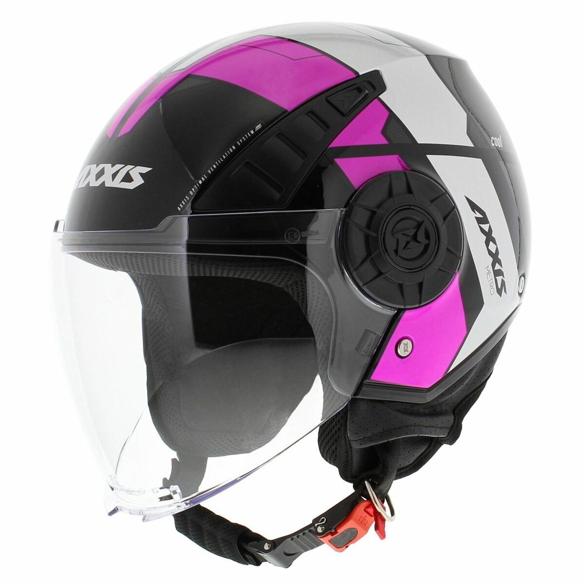 Axxis Metro helmet Cool gloss fluor pink