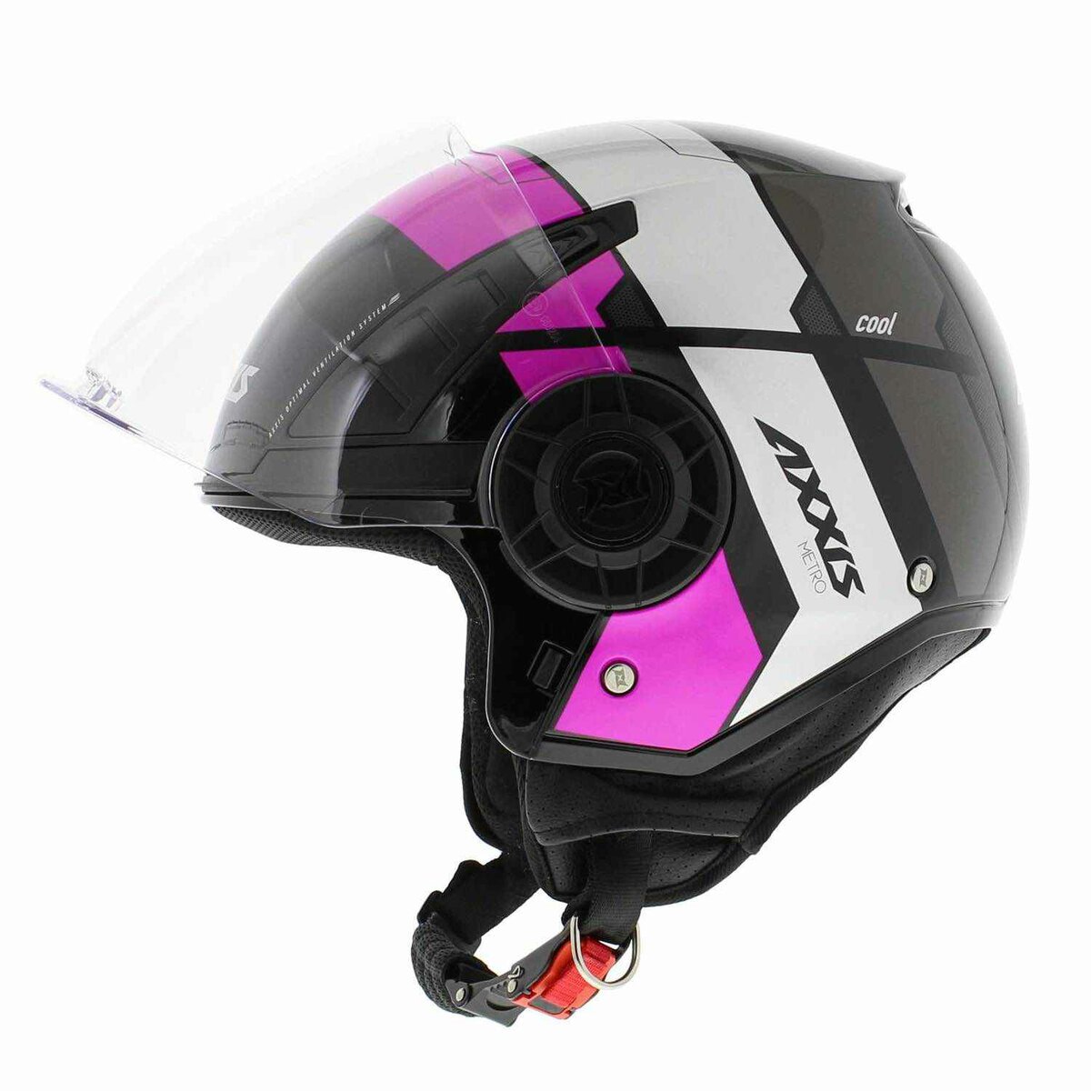 Axxis Metro helmet Cool gloss fluor pink