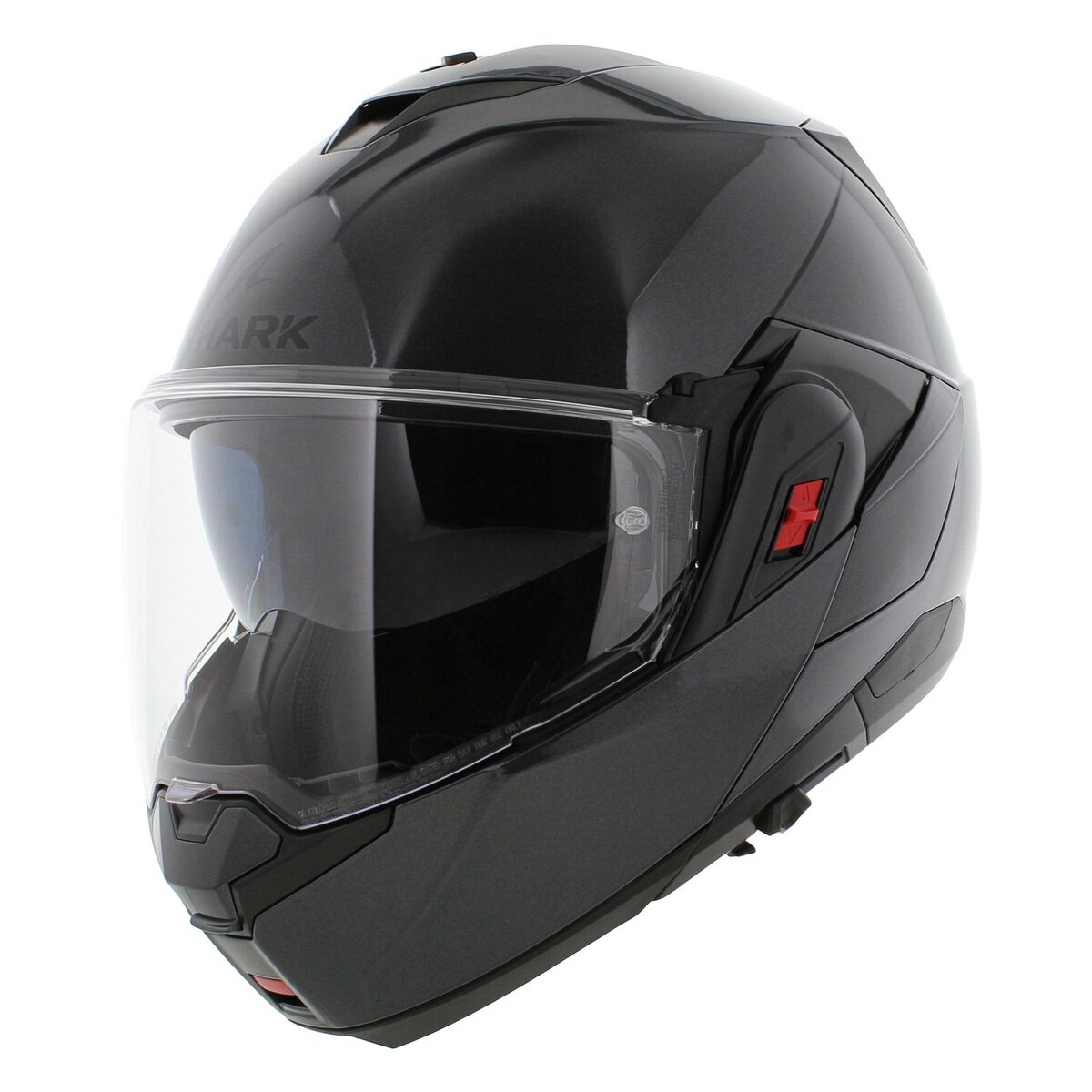 Shark Oxo Modular Helmet Blank - Gloss Anthracite Grey - A05
