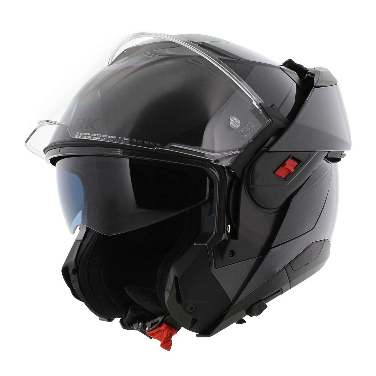 Shark Oxo Modular Helmet Blank - Gloss Anthracite Grey - A05
