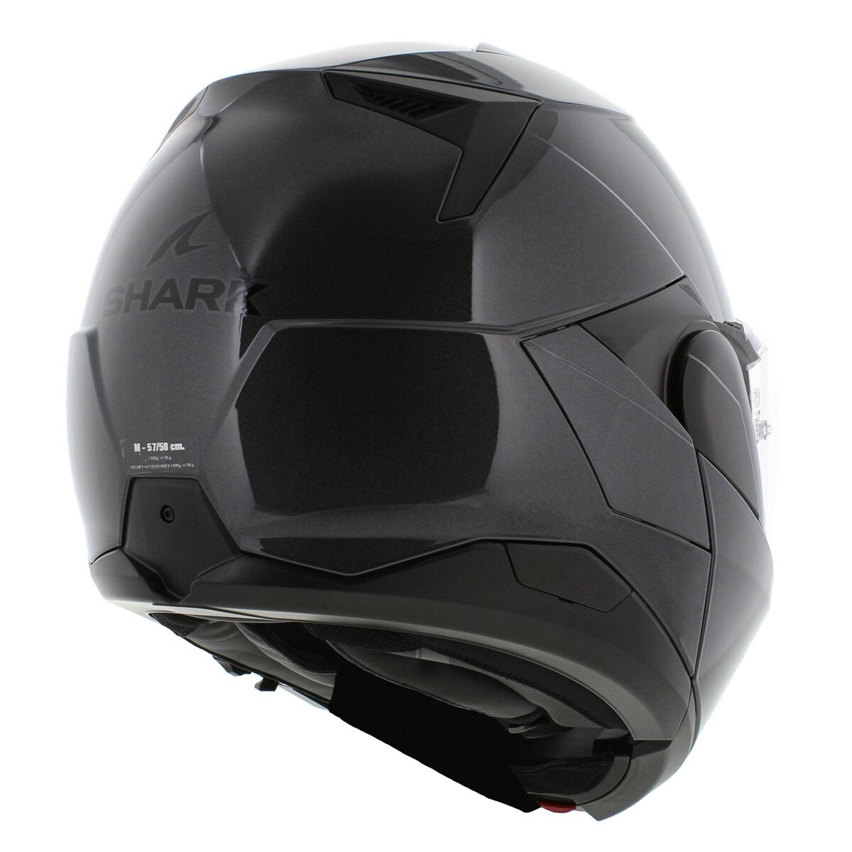 Shark Oxo Modular Helmet Blank - Gloss Anthracite Grey - A05