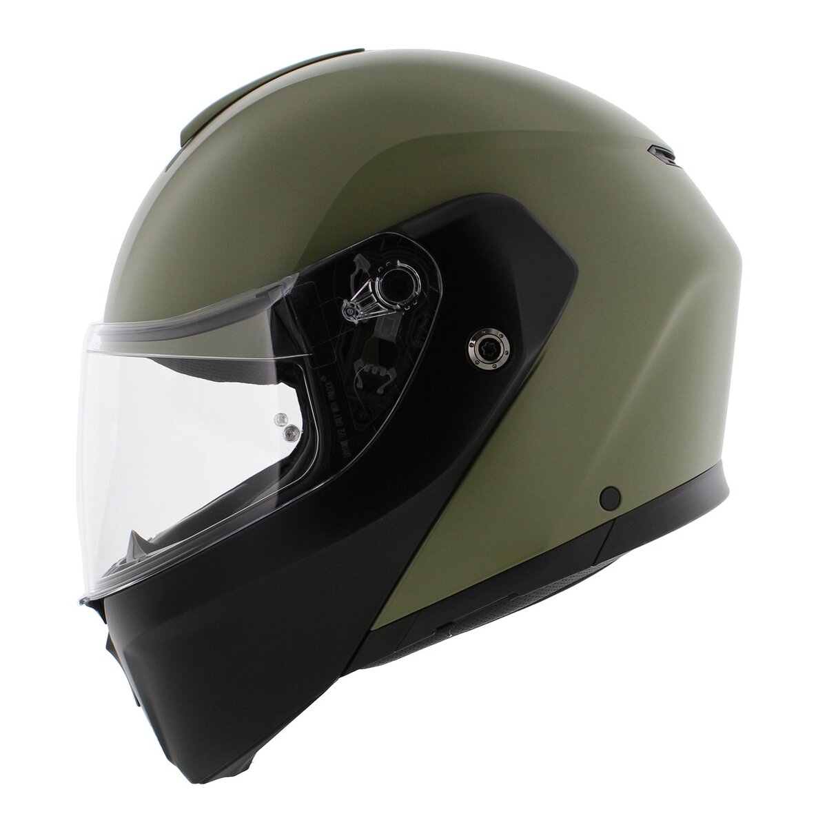 AGV Streetmodular Mono Pastello matt green black motorcycle helmet