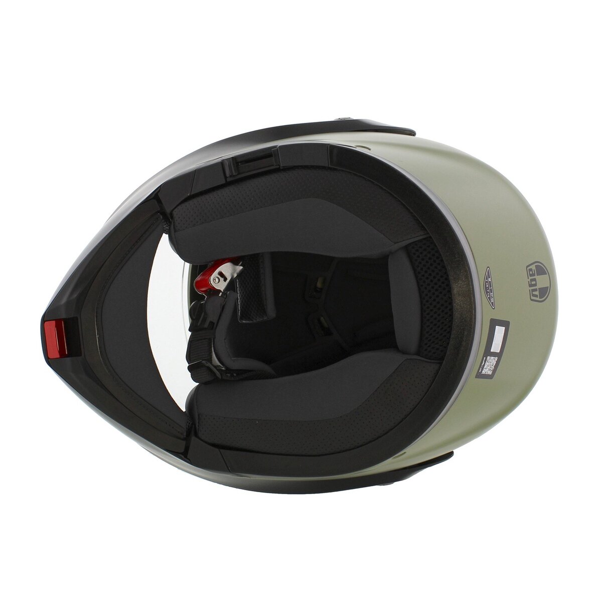 AGV Streetmodular Mono Pastello matt green black motorcycle helmet