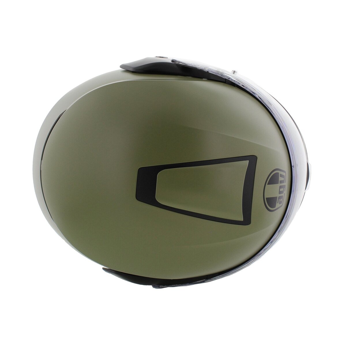 AGV Streetmodular Mono Pastello matt green black motorcycle helmet