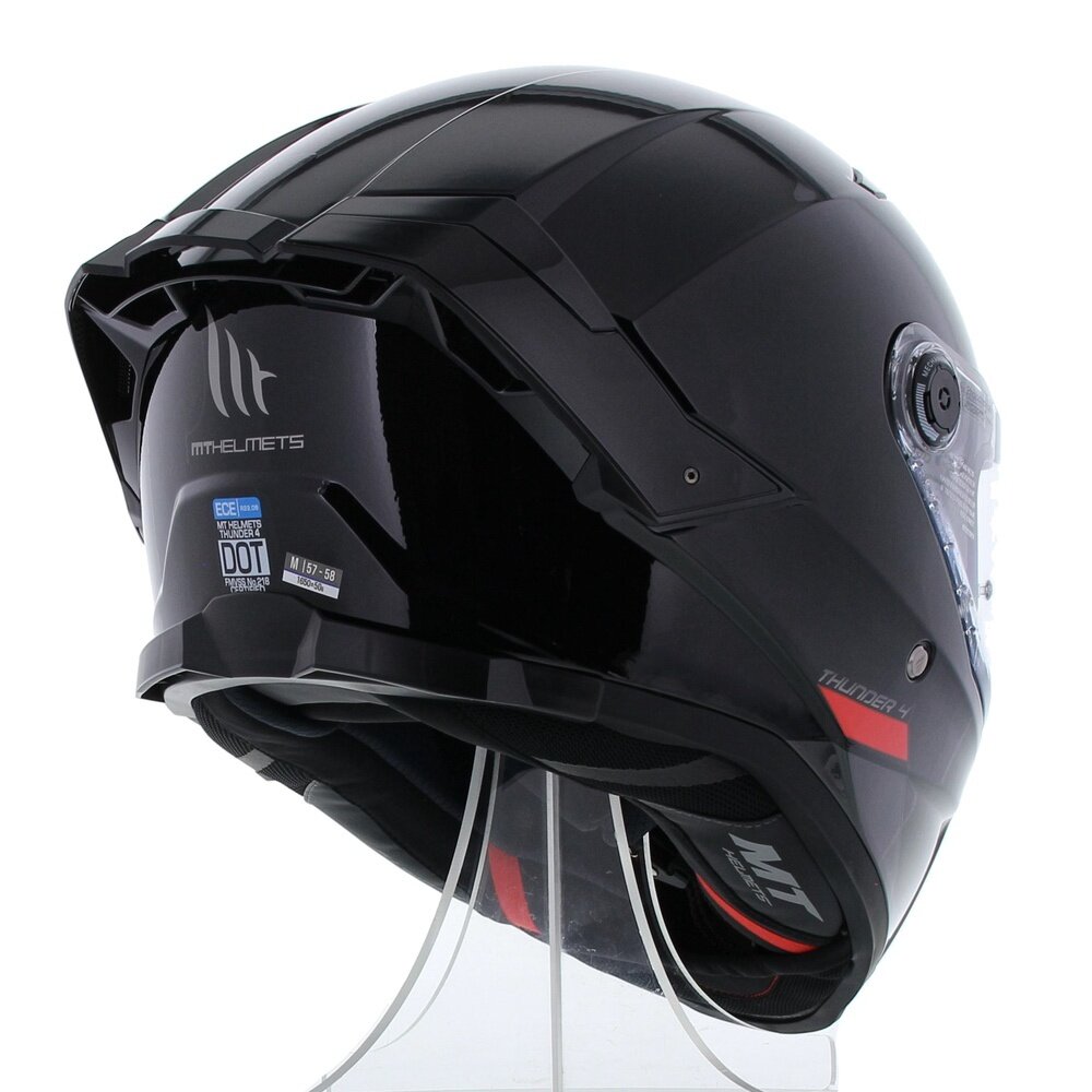 MT Thunder 4 SV full face helmet solid gloss black