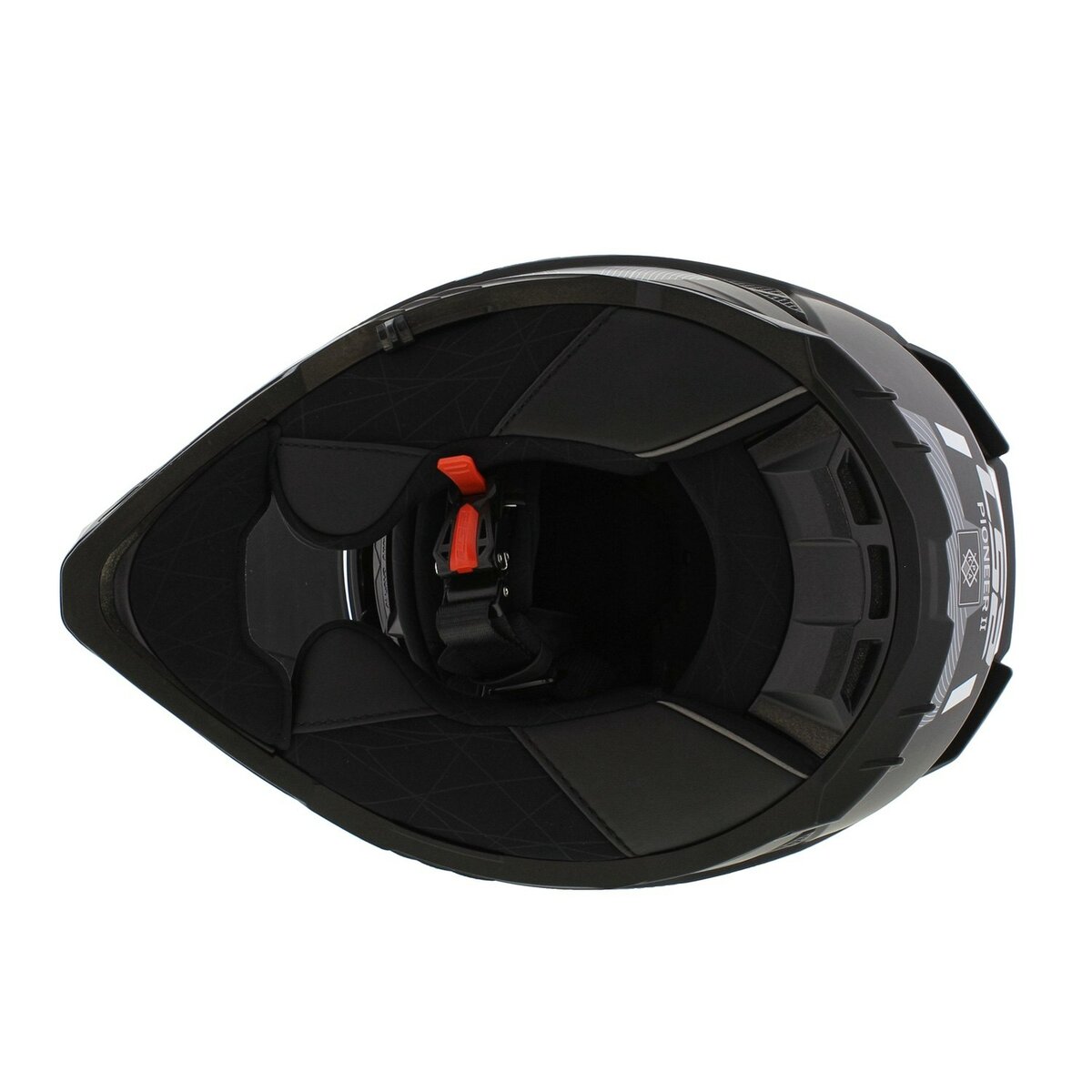LS2 MX702 Pioneer II adventure helmet Hill matt black white