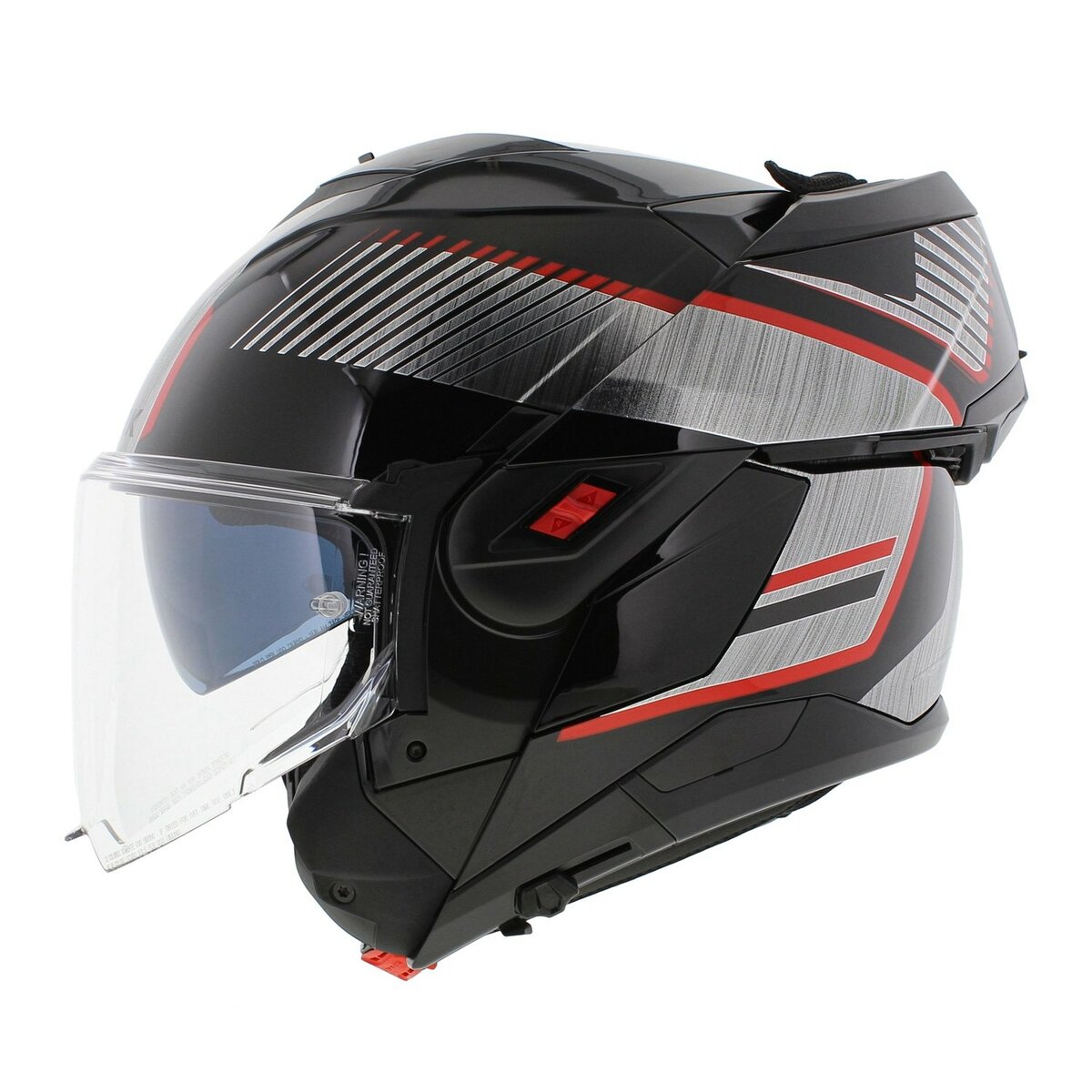 Shark Oxo Modular Helmet Sikter - Gloss Black Silver Red