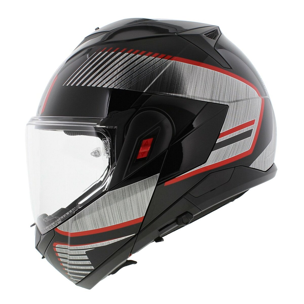 Shark Oxo Modular Helmet Sikter - Gloss Black Silver Red