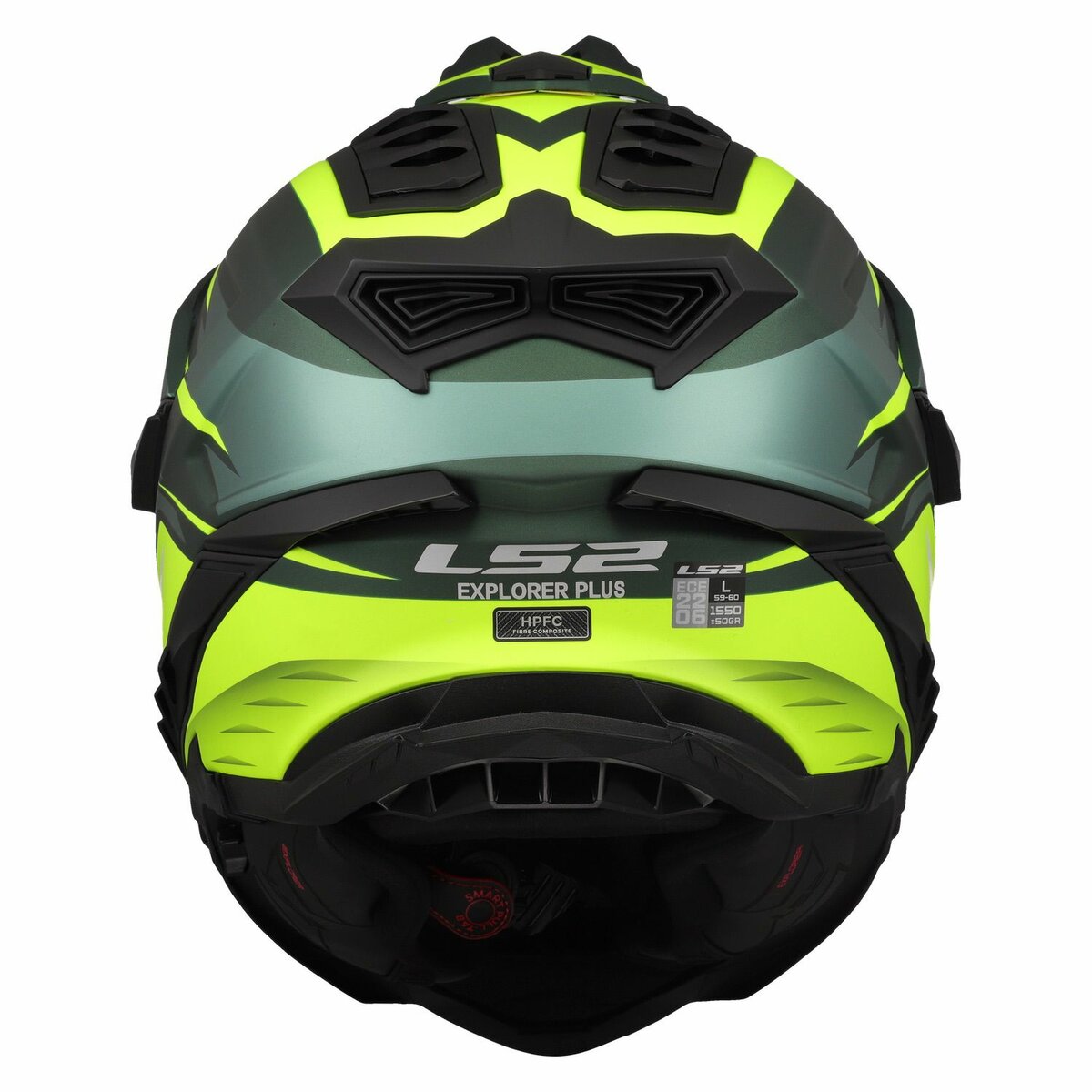 LS2 MX701 Explorer Spire green yellow - Adventure helmet motorcycle
