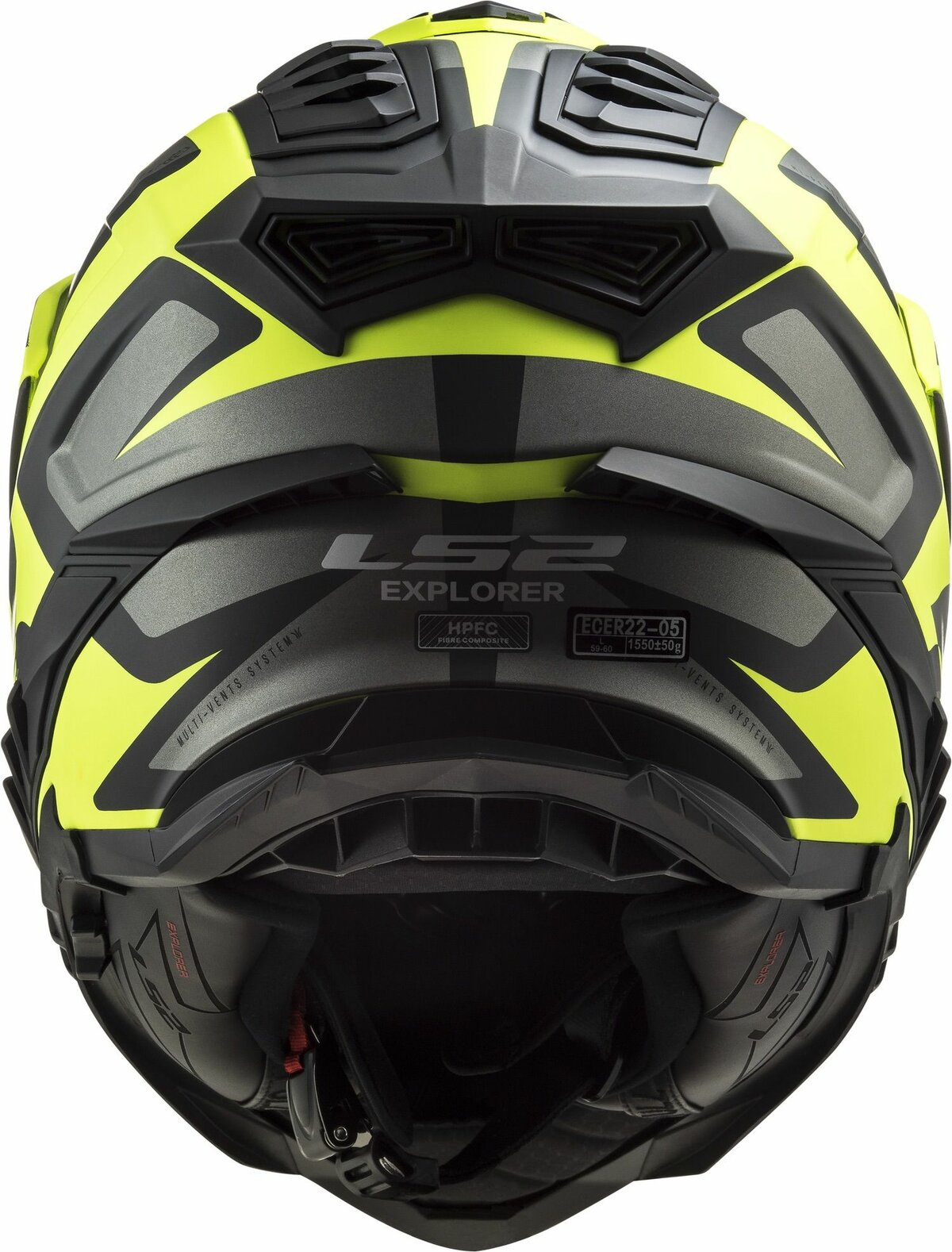 LS2 MX701 Explorer Alter matt black yellow - Adventure helmet motorcycle