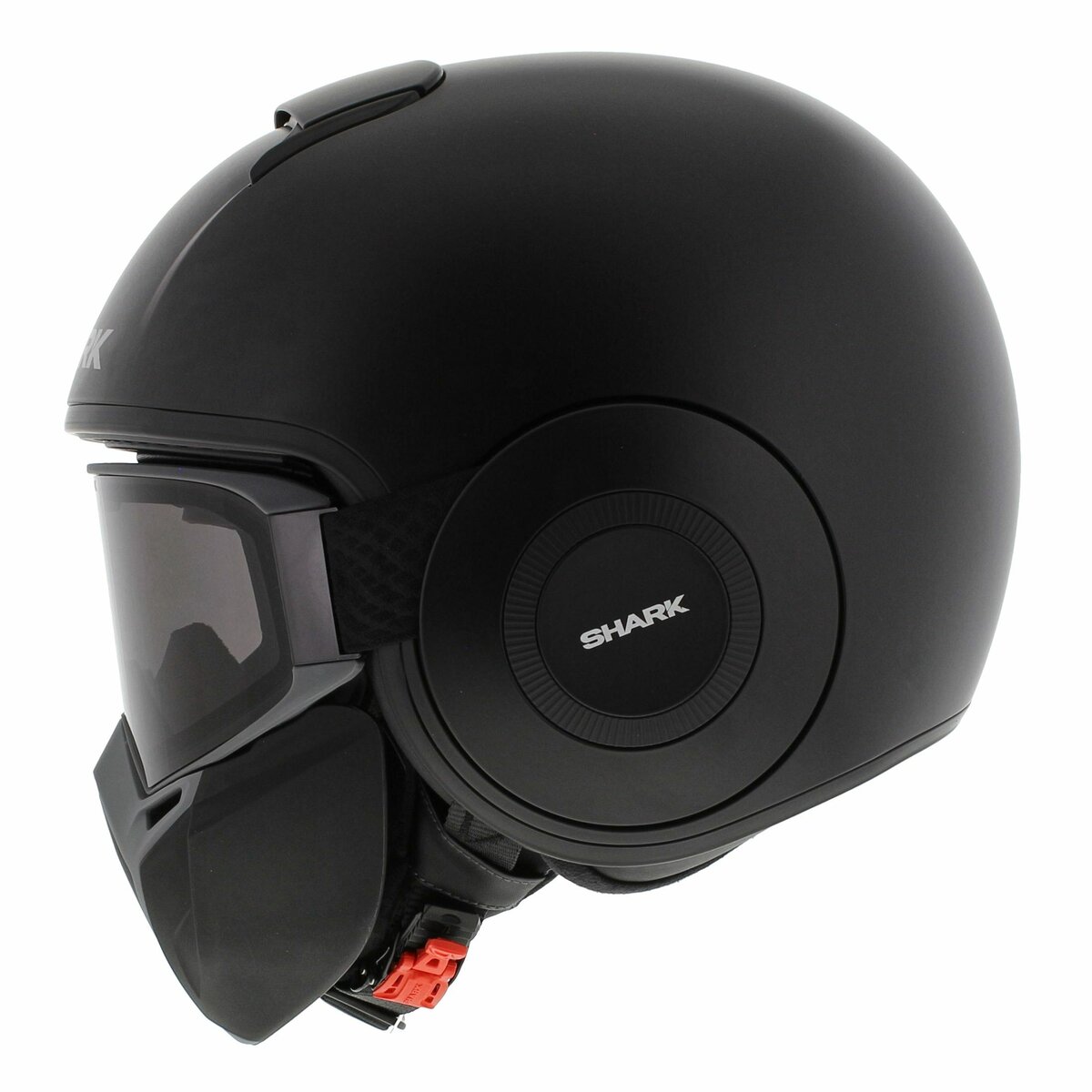 Shark Street Drak matt black anthracite - Special Edition free Neon Green Mask