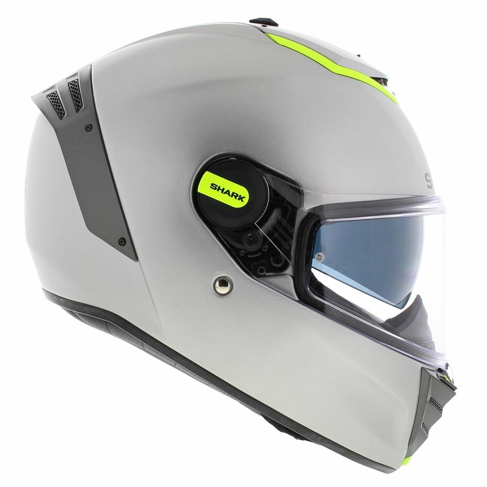 Shark Spartan RS Blank SP matt silver yellow