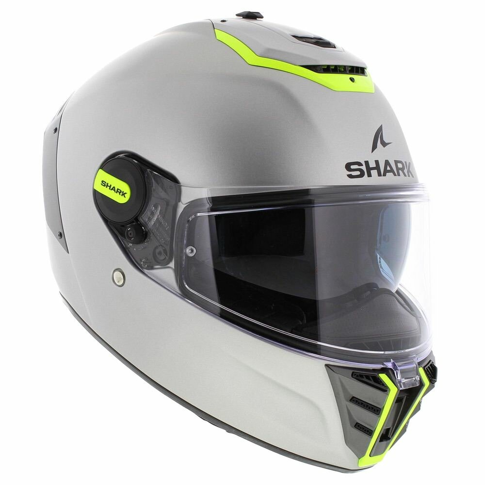 Shark Spartan RS Blank SP matt silver yellow