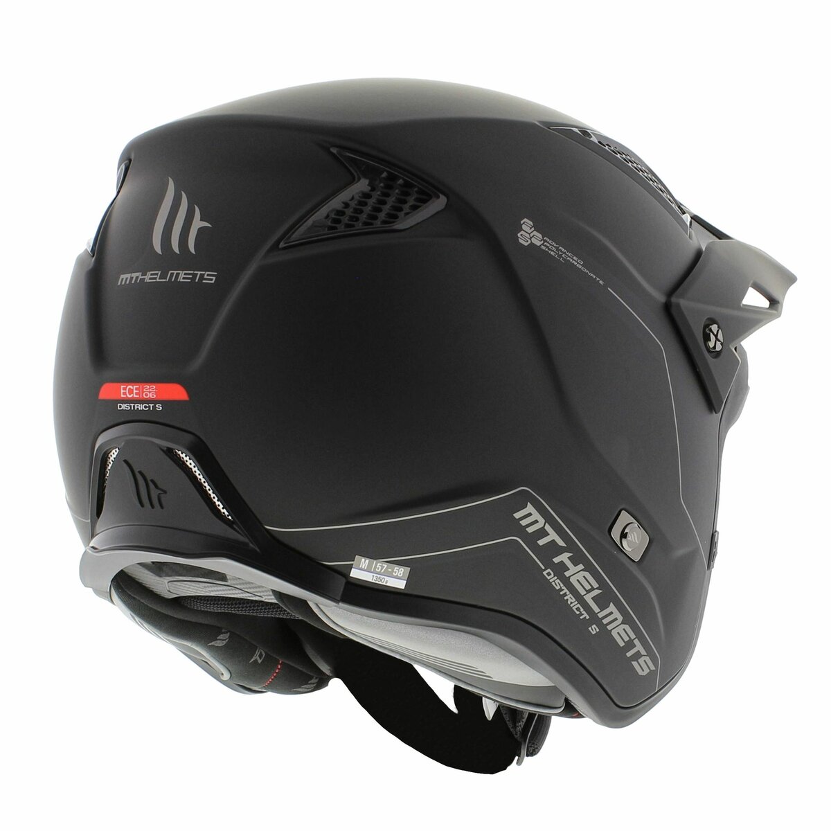 MT District S SV helmet matt black