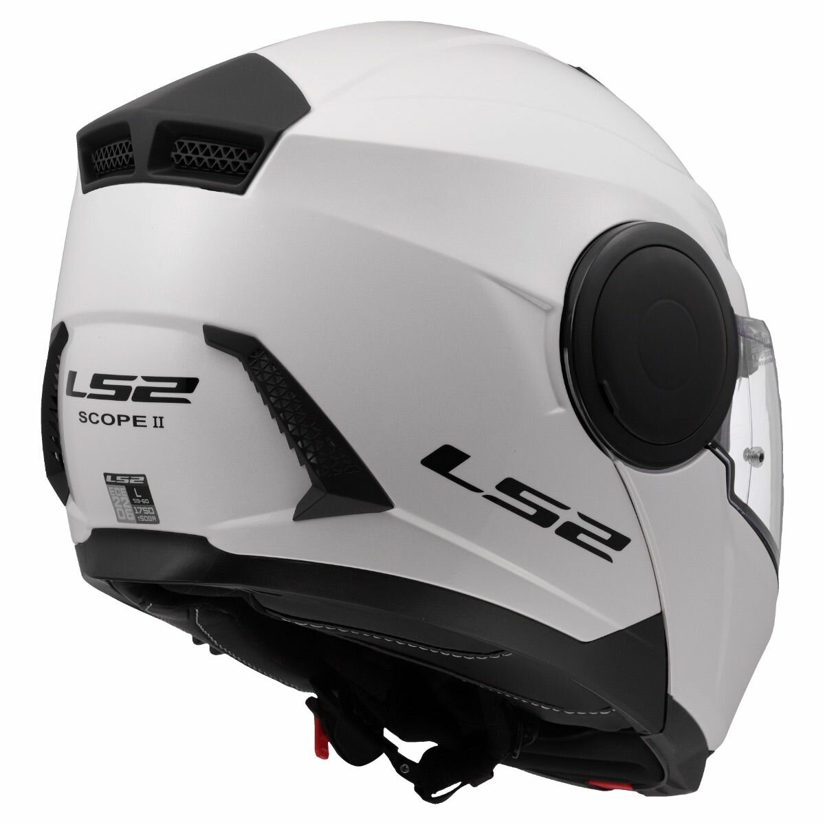LS2 FF902 Scope II helmet solid gloss white