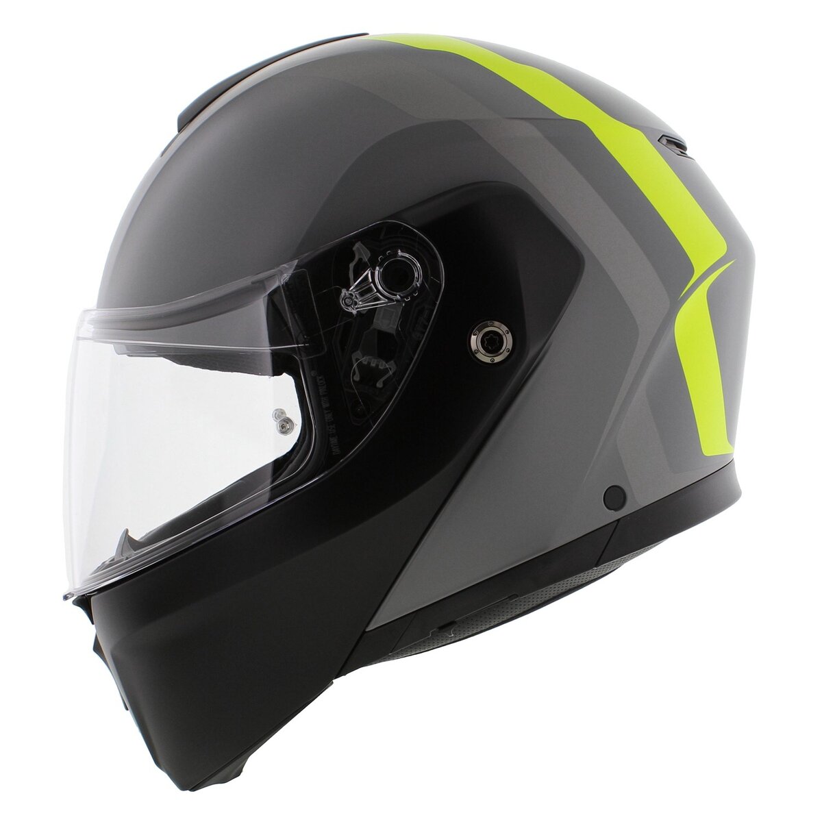 AGV Streetmodular Resia matt grey silver red motorcycle helmet