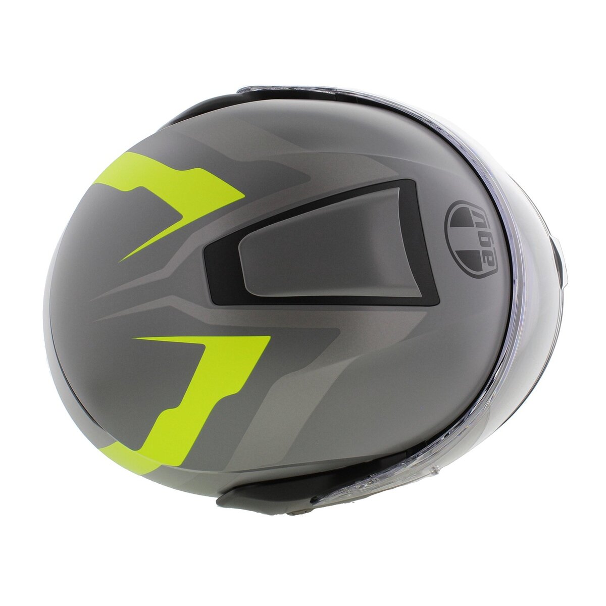 AGV Streetmodular Resia matt grey silver red motorcycle helmet