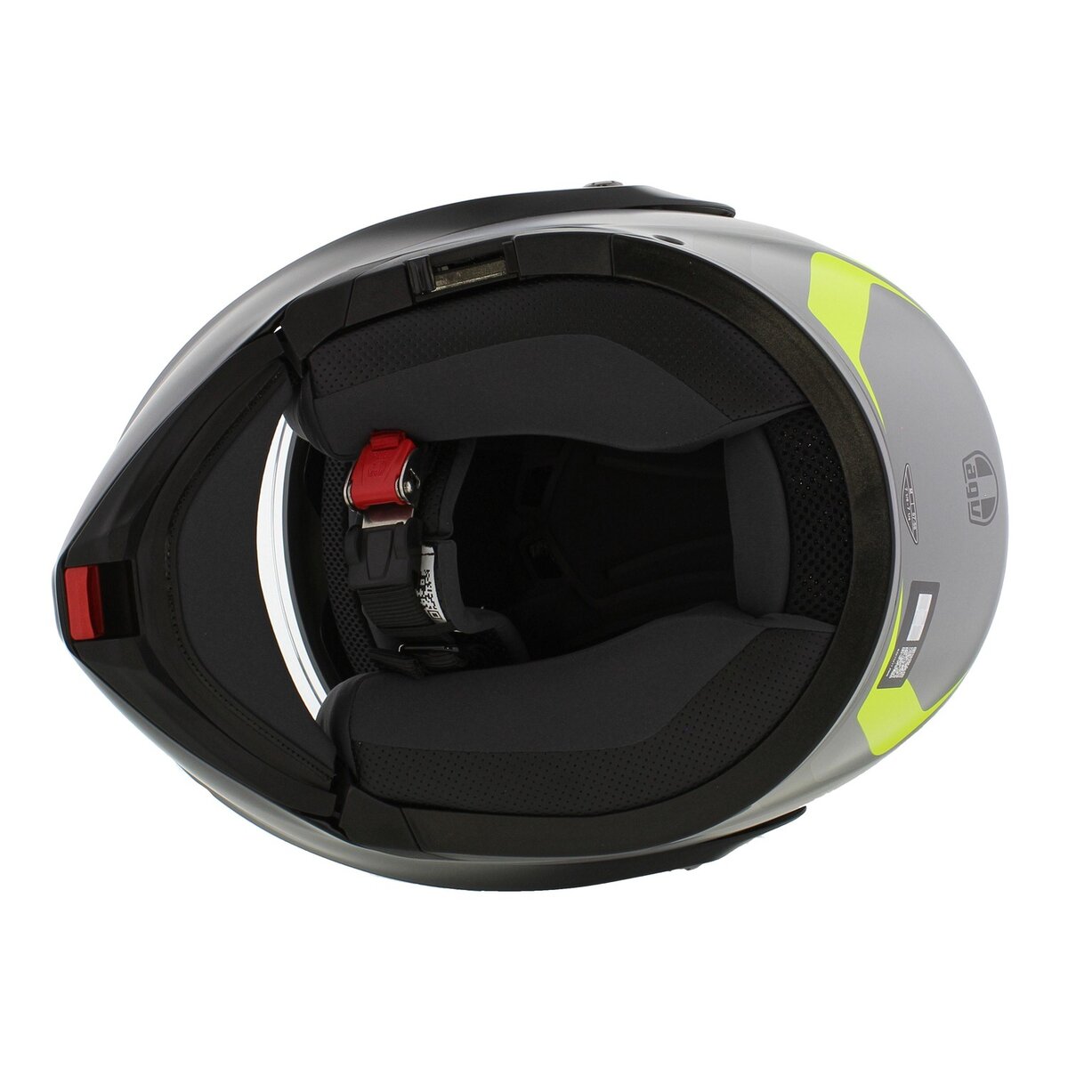 AGV Streetmodular Resia matt grey silver red motorcycle helmet