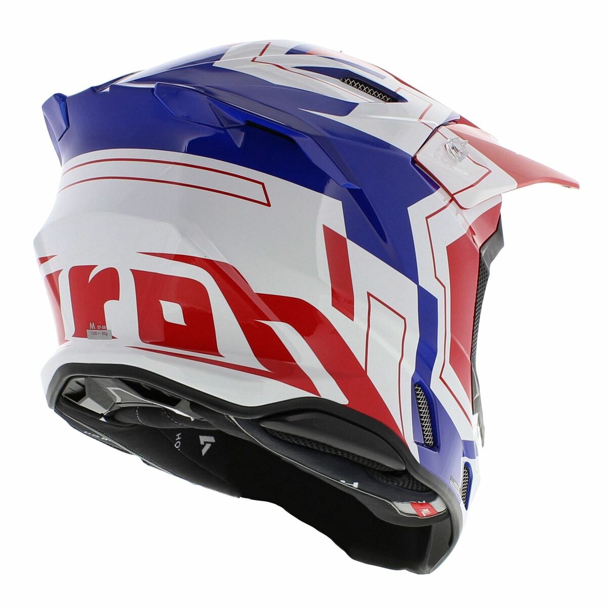 Airoh Twist 3.0 MX Helmet Dizzy gloss white red blue